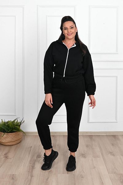 Koza Butik Дамски спортен костюм с цип, размер "Pull Size", 8031-24