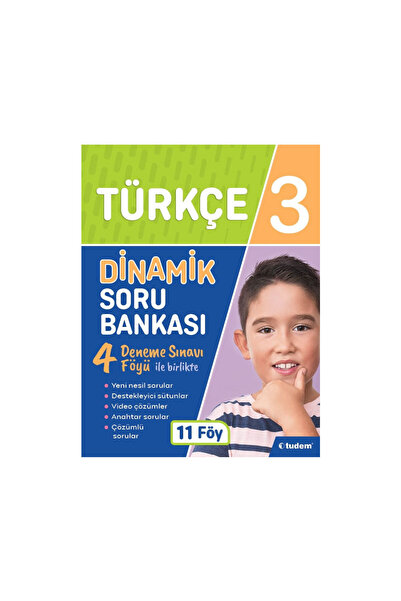 Tudem Yayınları 3 Sınıf Türkçe Dinamik Soru Bankası
