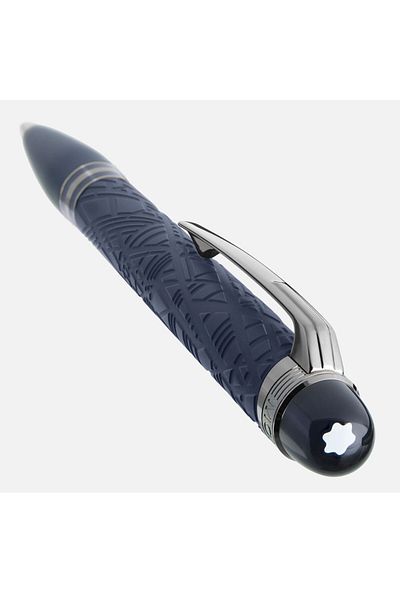 Montblanc قلم حبر جاف من الراتنج باللون الأزرق من ستار ووكر 130213