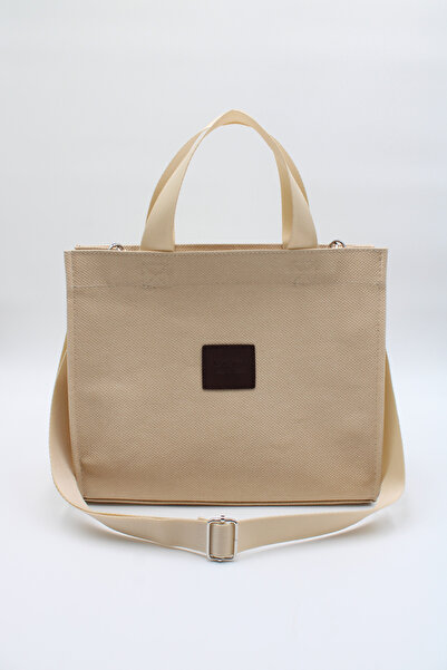 LASSO Жіноча кремова сумка з вощеного полотна для рук і плеча