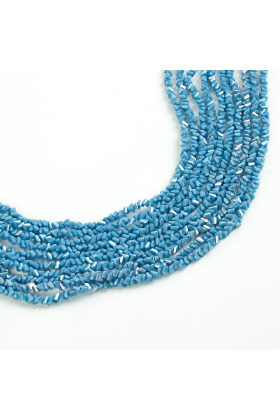 yfhobi 1 Dizi (110-120Adet) - 4 mm Üçgen Kristal Cam Boncuk Dizisi Mat Janjan...