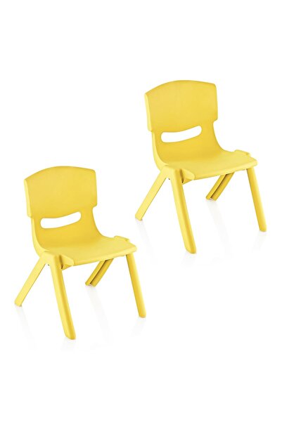 Fiore 2'Li Set Küçük Şirin Çocuk Sandalyesi Sarı