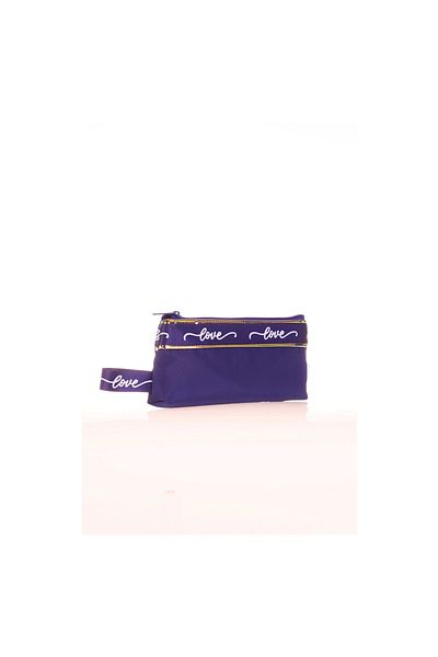 KAUKKO Navy Blue Baggy Mirror Pencil Bag - K2666