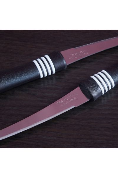 TRAMONTINA Since 1911, Made In Brazil - Cor&cor 2 Pieces Tomato Knife Set With Stainless Steel Blade