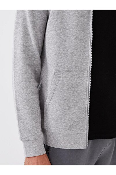 LC Waikiki Men's Zipped Hooded Long Sleeve Sweatshirt