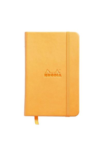 Rhodia Orange Lined Hard Cover Notebook - 90x140 Rw 118068