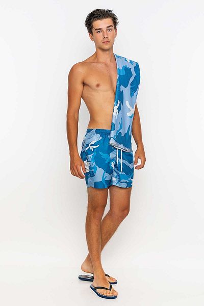 redowl Set pantaloni scurți și prosoape cu imprimeu de camuflaj - pentru plajă