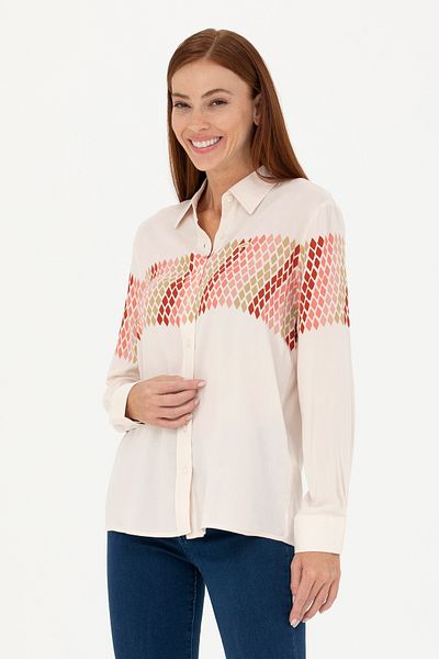 U.S. Polo Assn. Cămașă cu mânecă lungă Stone pentru femei 50272275-VR049