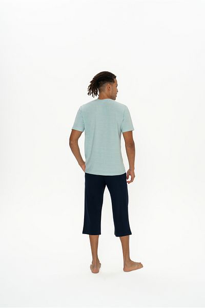 U.S. Polo Assn. Set de pijamale pentru bărbați, licențiat, USPA, (mentă), Bermude