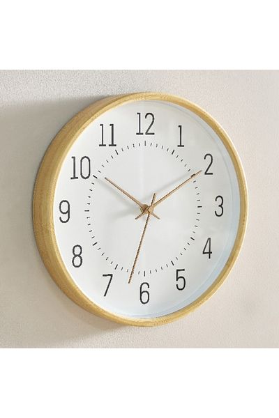 Home Box Espiri Bamboo Frame Wall Clock - 31.7x5 cm