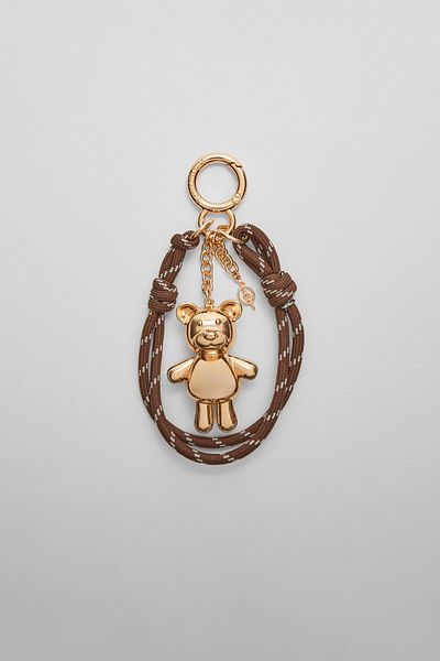 Stradivarius Metallic bear charm