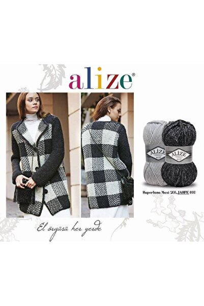 Alize Superlana Maxi (kalın) Örgü Ipi - 652 Duman - 100 Gr. 100 Mt. Ip