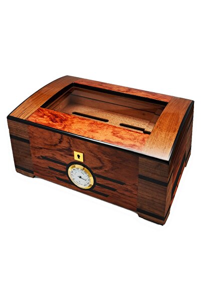 Lubinski Cedar Puro Kutusu Humidor Kahve 75s