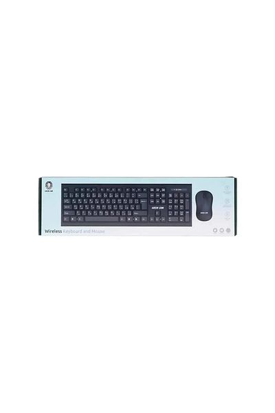 Green Lion Wireless Keyboard And Mouse - Black