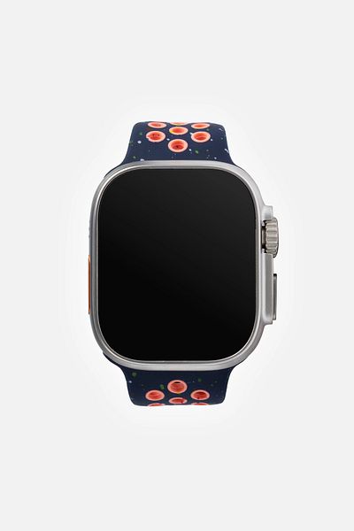 Green Lion Ultra Active Smart Watch - Titanium -Blue Flame Nike Sport+ Nylon Orange
