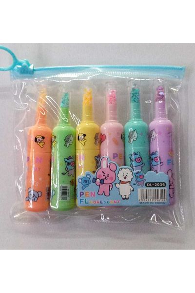 Pinco DL-2036 Model 6-Piece Highlighter Set