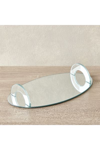 Home Box Briar Clear Decorative Glass Tray 36x20x6 cm