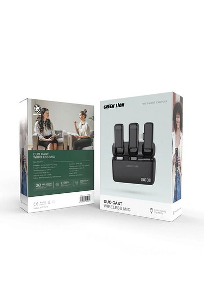 Green Lion Duo Cast Wireless Mic Lightening - Black