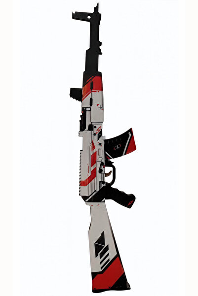 Genel Markalar Ahşap Cs-go Ak-47 2'li Disarray ve Asiimov Skin Kaplamalı Tüfek Oyuncak Set 1