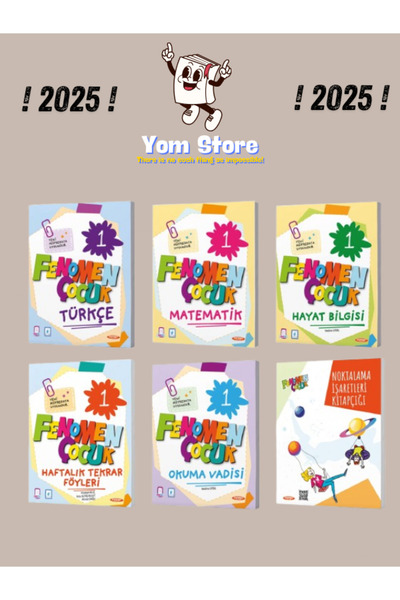 Fenomen Yayıncılık Fenomen Çocuk 1. Sınıf 2. Dönem SET (6 Kitap) 2025