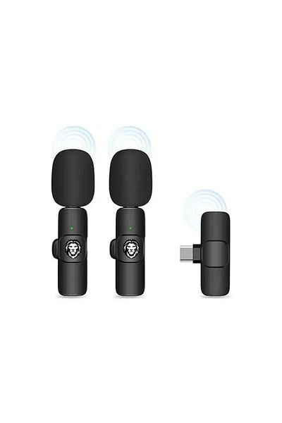 Green Lion 3 In 1 Wireless Microphone - Black