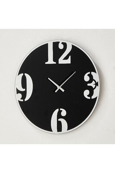 Home Box Fero Clock with Tinted Glass - 38x4.5x38 cm