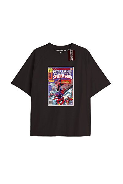 TIMESWASTINGIRL Tricou Spider-Man cu imprimeu de ziar Model No Way Home