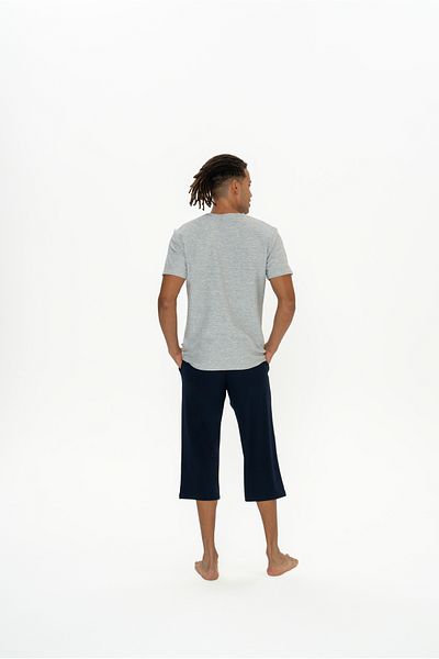 U.S. Polo Assn. Ανδρικό, Αδειοδοτημένο, USPA, (Γκρι), Σετ Πιτζάμες Βερμούδας