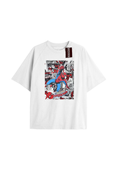 TIMESWASTINGIRL Tricou Spider-Man cu imprimeu de ziar Model No Way Home