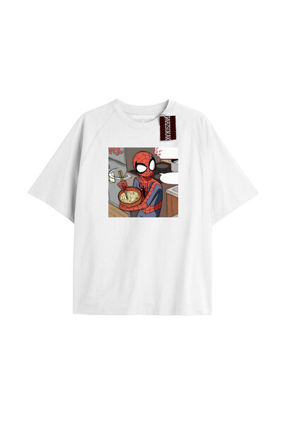 TIMESWASTINGIRL Tricou Spider-Man cu imprimeu de ziar Model No Way Home