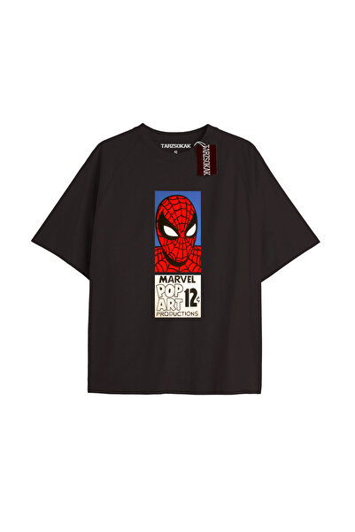 TIMESWASTINGIRL Tricou Spider-Man cu imprimeu de ziar Model No Way Home