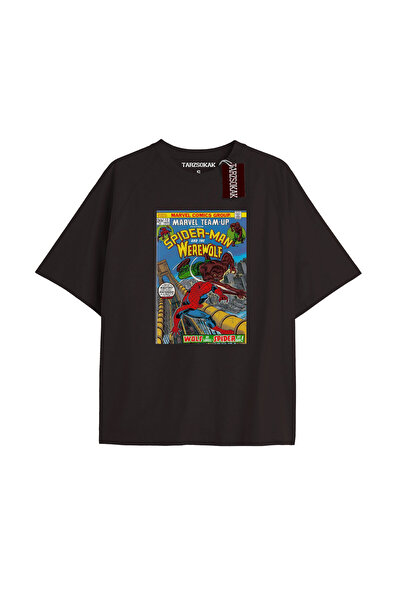 TIMESWASTINGIRL Tricou Spider-Man cu imprimeu de ziar Model No Way Home