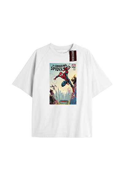 TIMESWASTINGIRL تي شيرت مطبوع عليه صحيفة Spider-Man موديل No Way Home