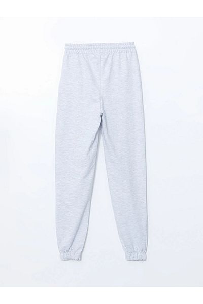 LC Waikiki Xside Gray Women's Jogger Sweatpants with Elastic Waist Printed