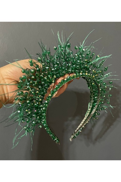 DesaAccessories Tüylü İkili Kına, After Party, Kına Tacı