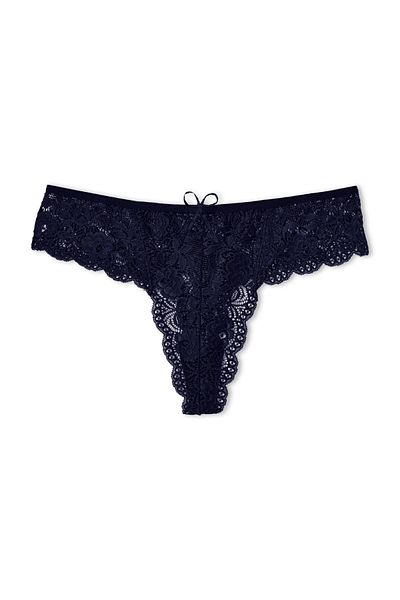Zena 10-Piece Lace Large Size Women's Thong Panties