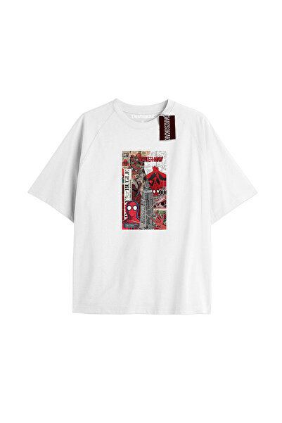 TIMESWASTINGIRL Tricou Spider-Man cu imprimeu de ziar Model No Way Home