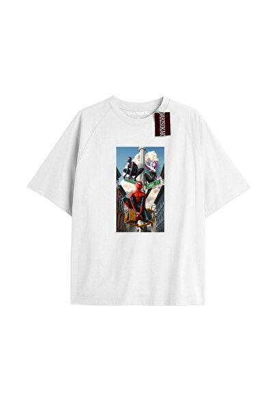 TROVE تي شيرت مطبوع عليه صحيفة Spider-Man موديل No Way Home