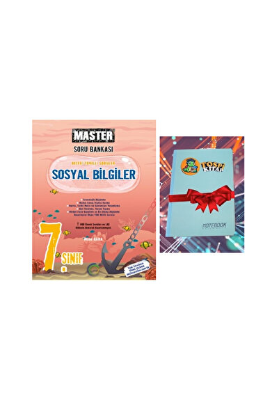 Okyanus Yayınları 7. Sınıf Master SOSYAL BİLGİLER Soru Bankası ( NOT DEFTERİ ...