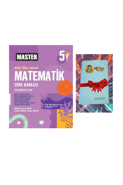 Okyanus Yayınları 5. Sınıf Master MATEMATİK Soru Bankası ( NOT DEFTERİ HEDİYE...
