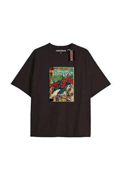 TIMESWASTINGIRL Spider-Man Gazete baskı Model No Way Home Tshirt