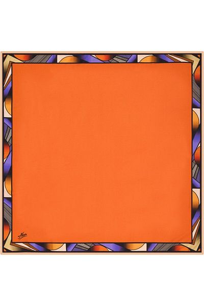 Aker Polyester Twill Scarf - Orange - 8732795961