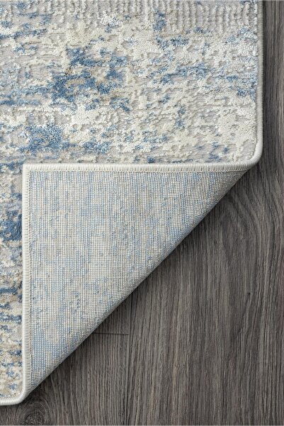 Vila Nova Home Mavi Krem Salon Oturma Odası Mutfak Çocuk Odası Halısı