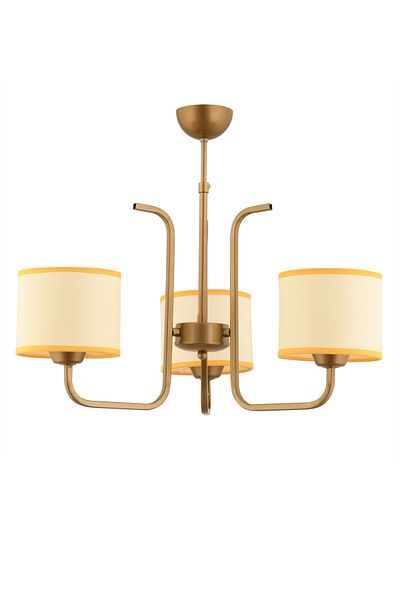 avimonaydınlatma Legolas 3-Piece Cream - Yellow Fabric Hat Woven Pendant Lamp Chandelier Living Room Hall Bedroom