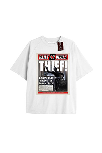 TIMESWASTINGIRL Spider-Man Gazete baskı Model No Way Home Tshirt