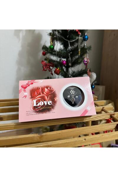 ZUMRANKA İstiridye Içinde Gerçek Inci Kolye Küpe, Romantik Hediye, Aşk Incile...