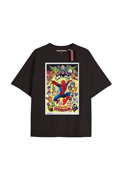 TIMESWASTINGIRL Tricou Spider-Man cu imprimeu de ziar Model No Way Home