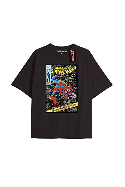 TIMESWASTINGIRL Tricou Spider-Man cu imprimeu de ziar Model No Way Home