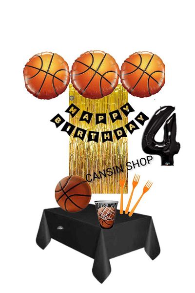 CANSIN Basketball 4 Years Birthday Set for 8 Persons
