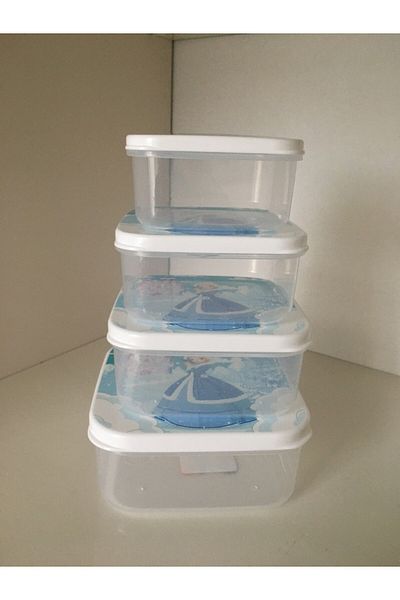 HOBBY LİFE Hobby Life Funbox Set of 4 Storage Containers - Snow Queen